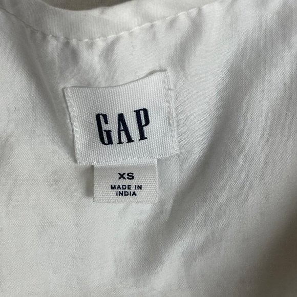 Gap White Pintuck Peasant Top XS - Picture 4 of 5